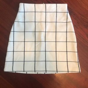 PLAID A-LINE HIGHWAISTED SKIRT